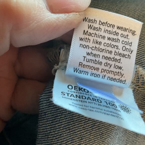 So Distressed Four Pocket Blue Jean Jacket Boho Preppy Xs - Picture 6 of 7